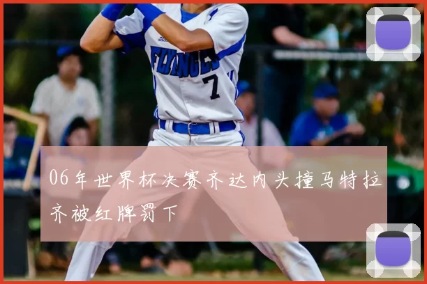 06年世界杯决赛齐达内头撞马特拉齐被红牌罚下